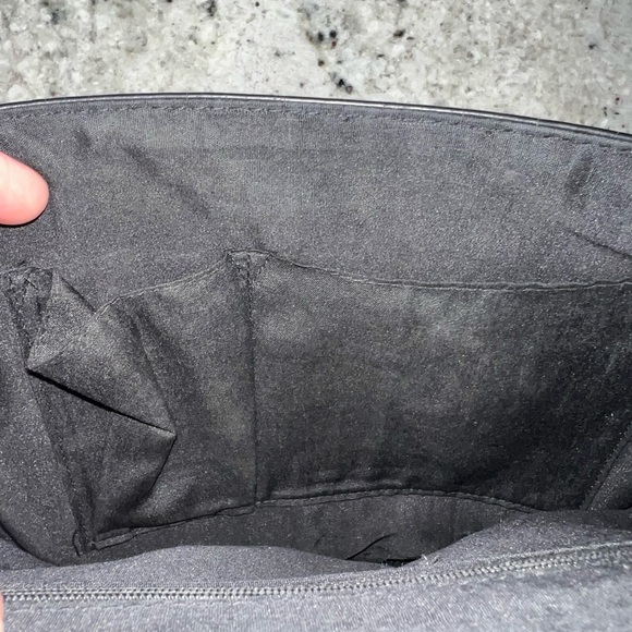 Primark Black Crossbody Bag with Silver Zipper Accents - Picture 4 of 5